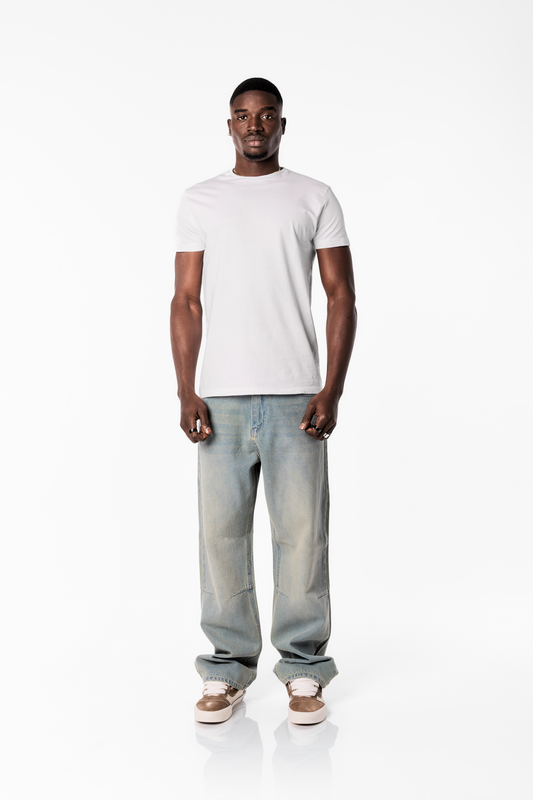 Tinted Blue baggy denim