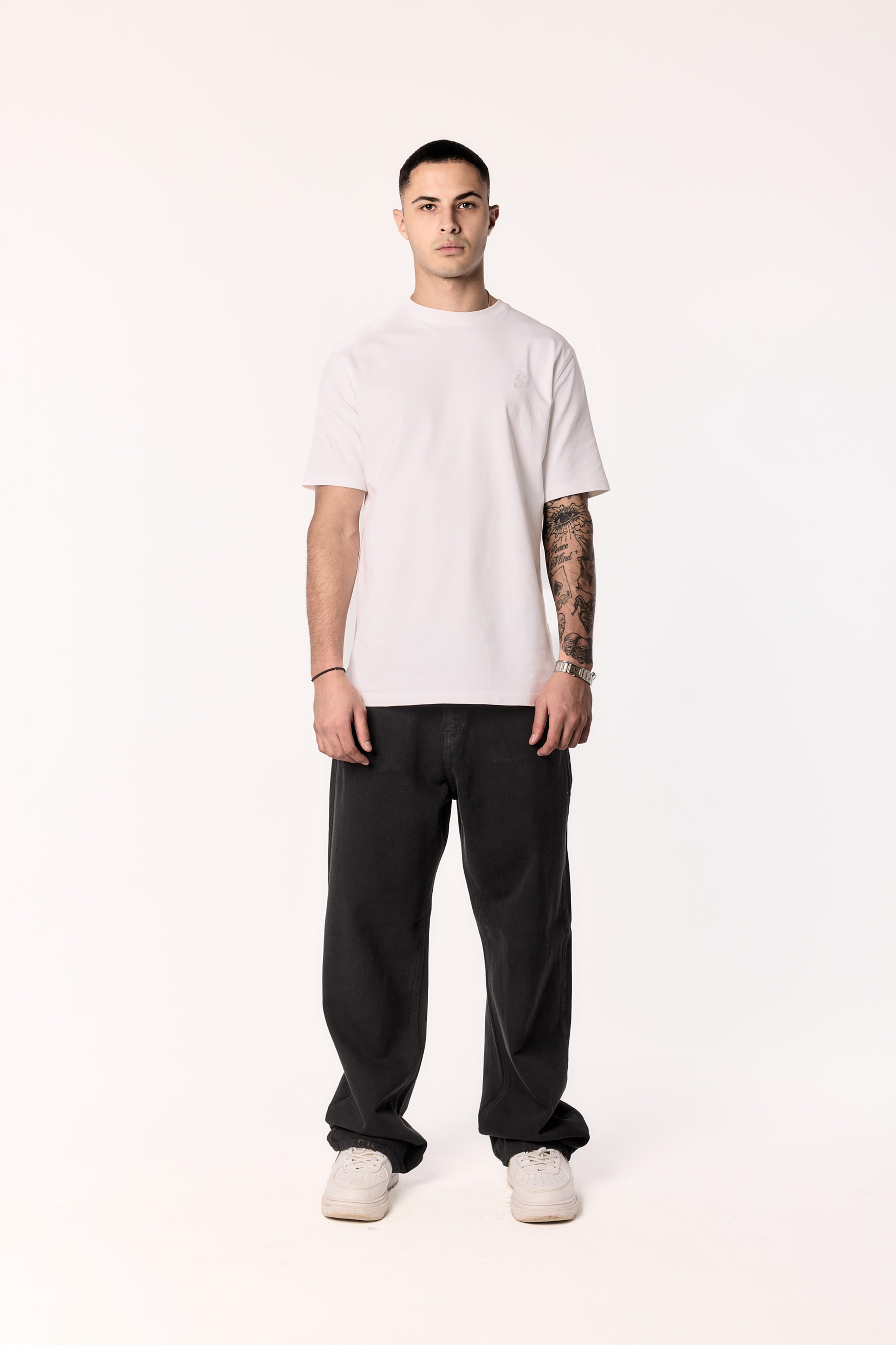 Charcoal Black Baggy Denim Jeans - Fade Denim Egypt – FADE DENIMS