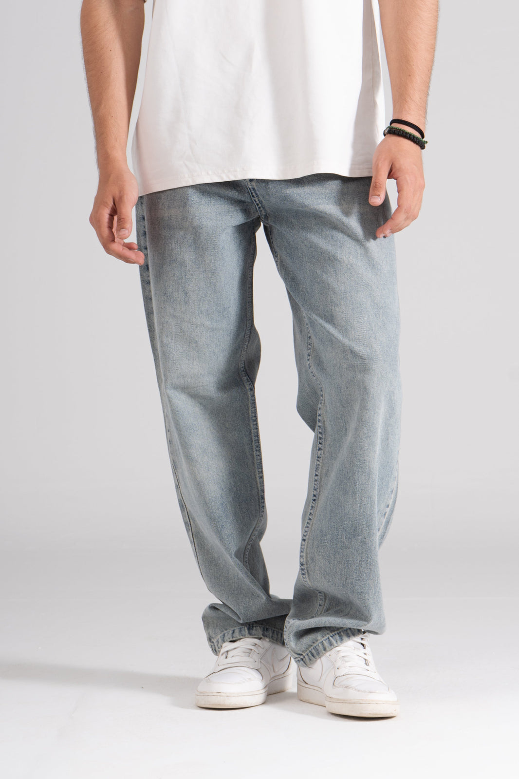 Ash-Cloud Baggy Fit Jeans