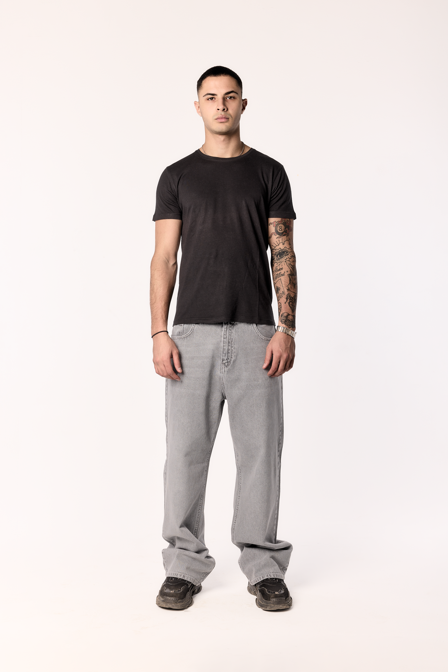 Acid Gray baggy denim