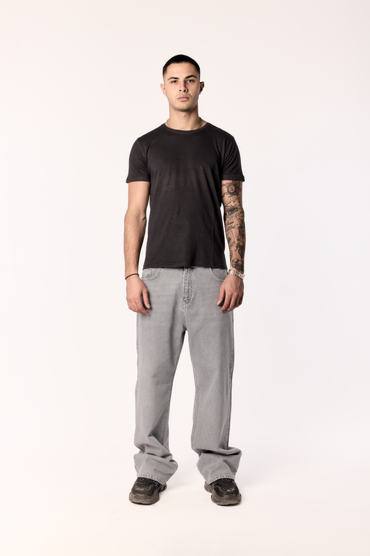 Acid Gray baggy denim