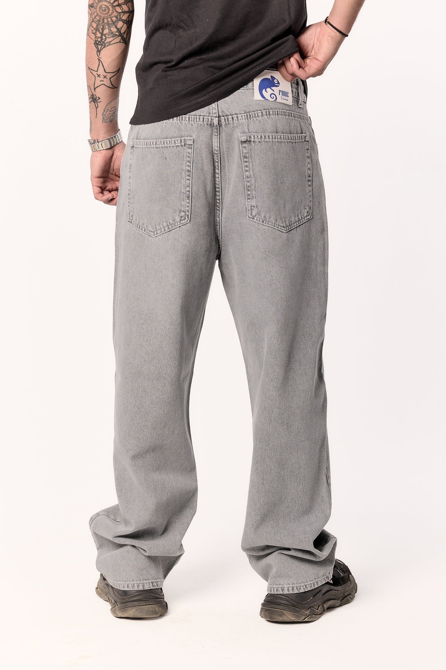 Acid Gray baggy denim