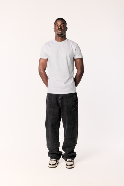 THUNDERBOLT BLACK BAGGY DENIM