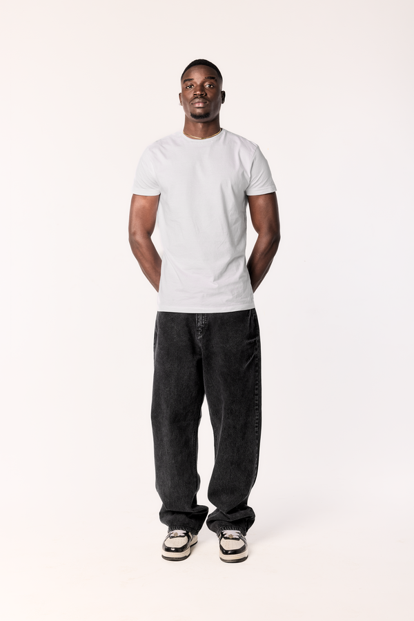 THUNDERBOLT BLACK BAGGY DENIM