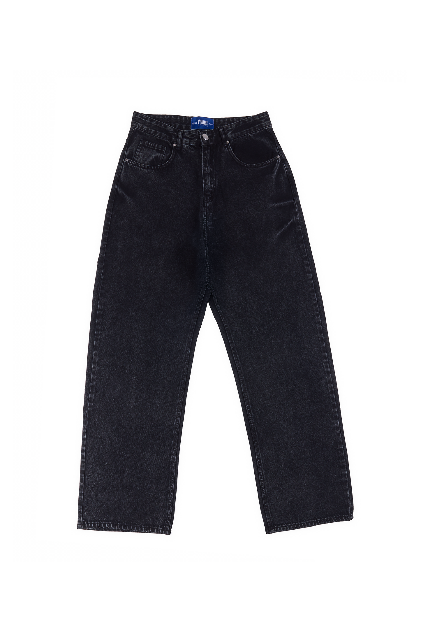 THUNDERBOLT BLACK BAGGY DENIM