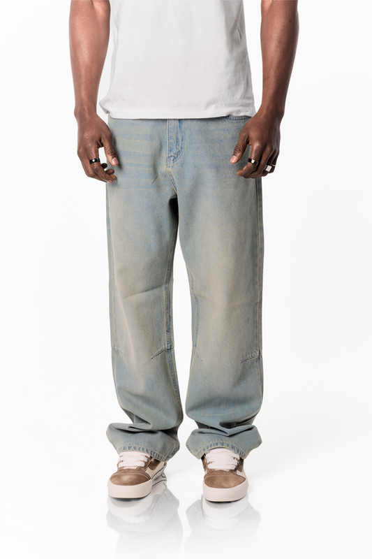 Tinted Blue baggy denim