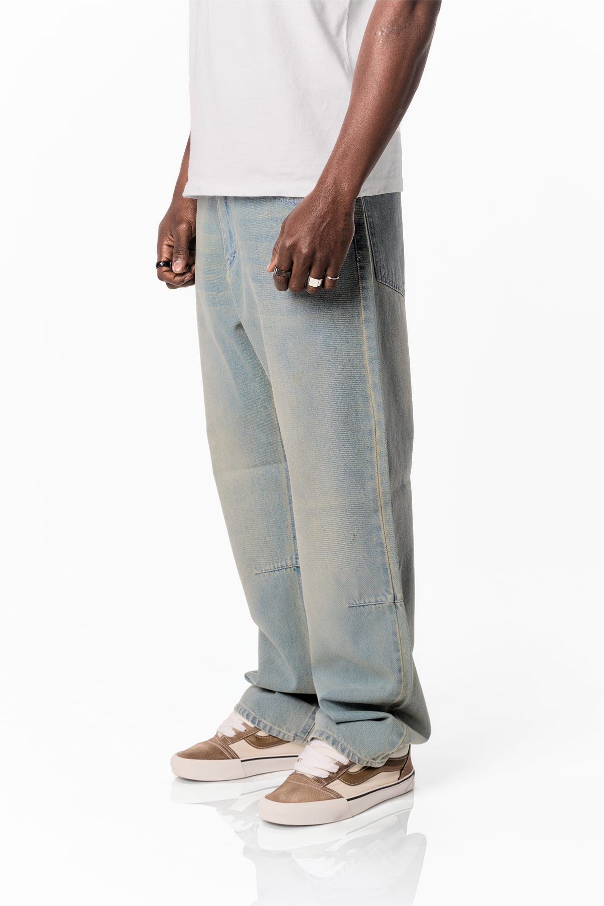 Tinted Blue baggy denim