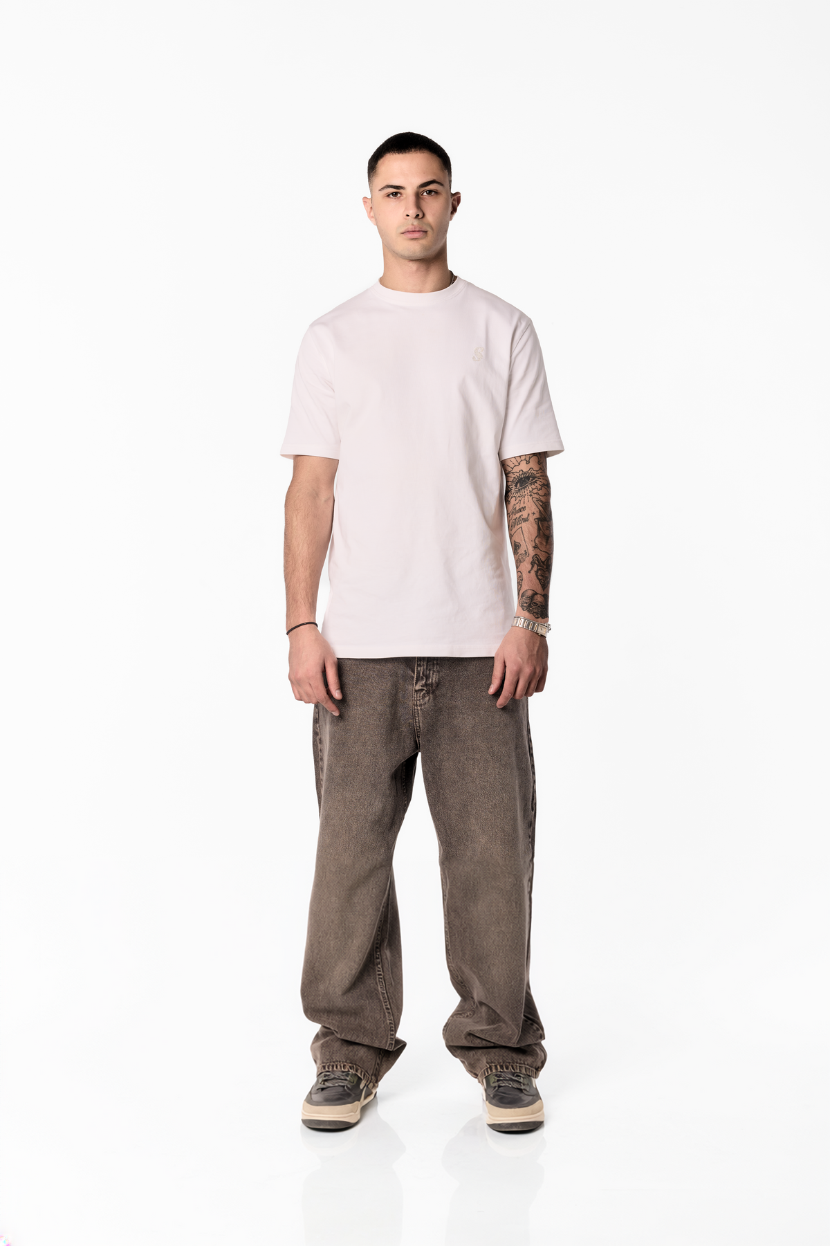 Brown flex Baggy Denim