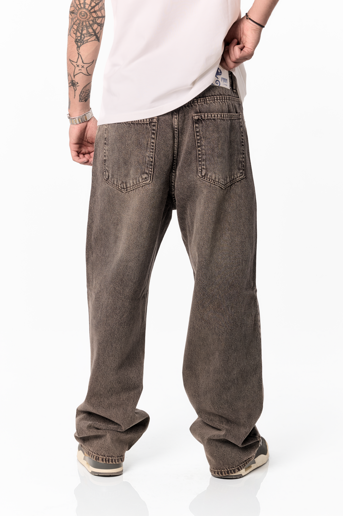 Brown flex Baggy Denim