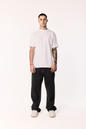 CHARCOAL BLACK BAGGY DENIM