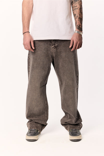 Brown flex Baggy Denim