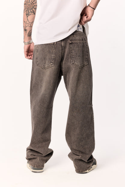 Brown flex Baggy Denim