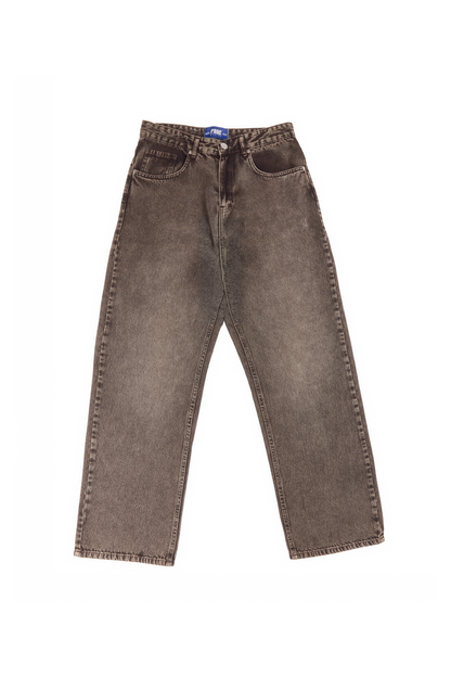 Brown flex Baggy Denim
