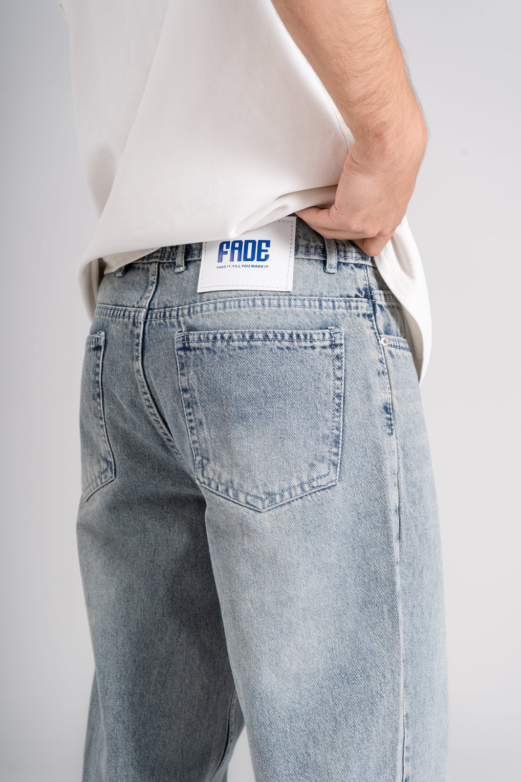 Ash-Cloud Baggy Fit Jeans