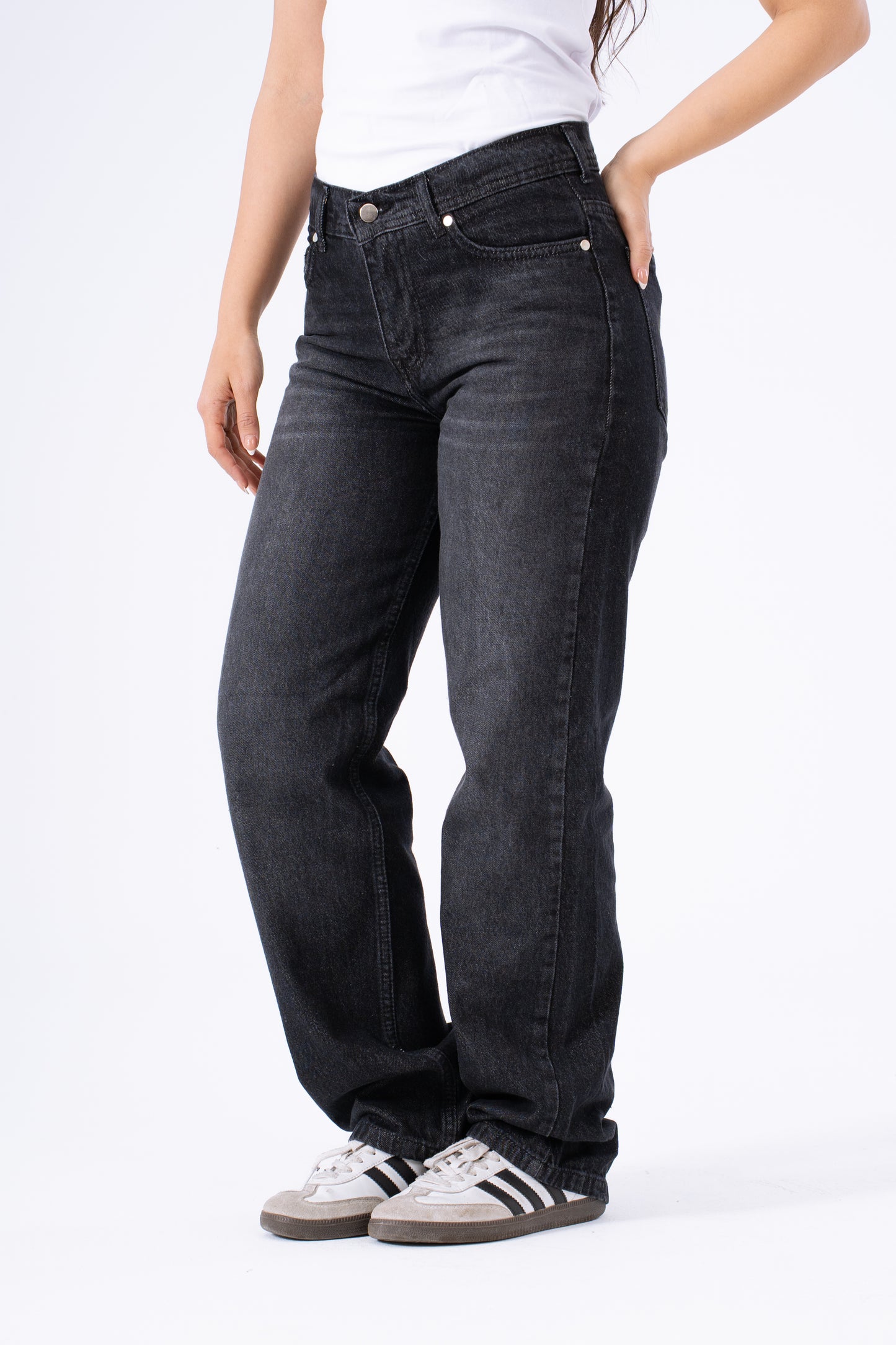 Dark Bloom Straight Denim