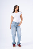 Sky Romance Straight Denim