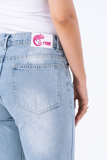 Sky Romance Straight Denim