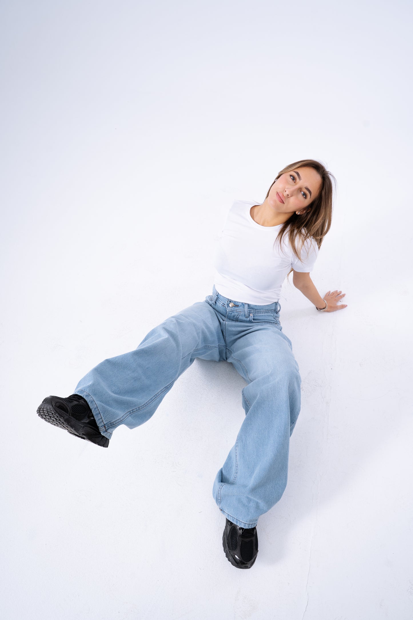 Icy Blue Baggy Denim