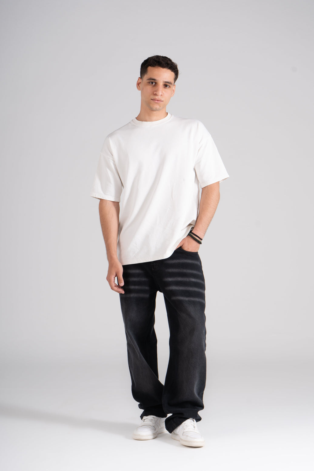 Ghosted Black Baggy Fit Jeans