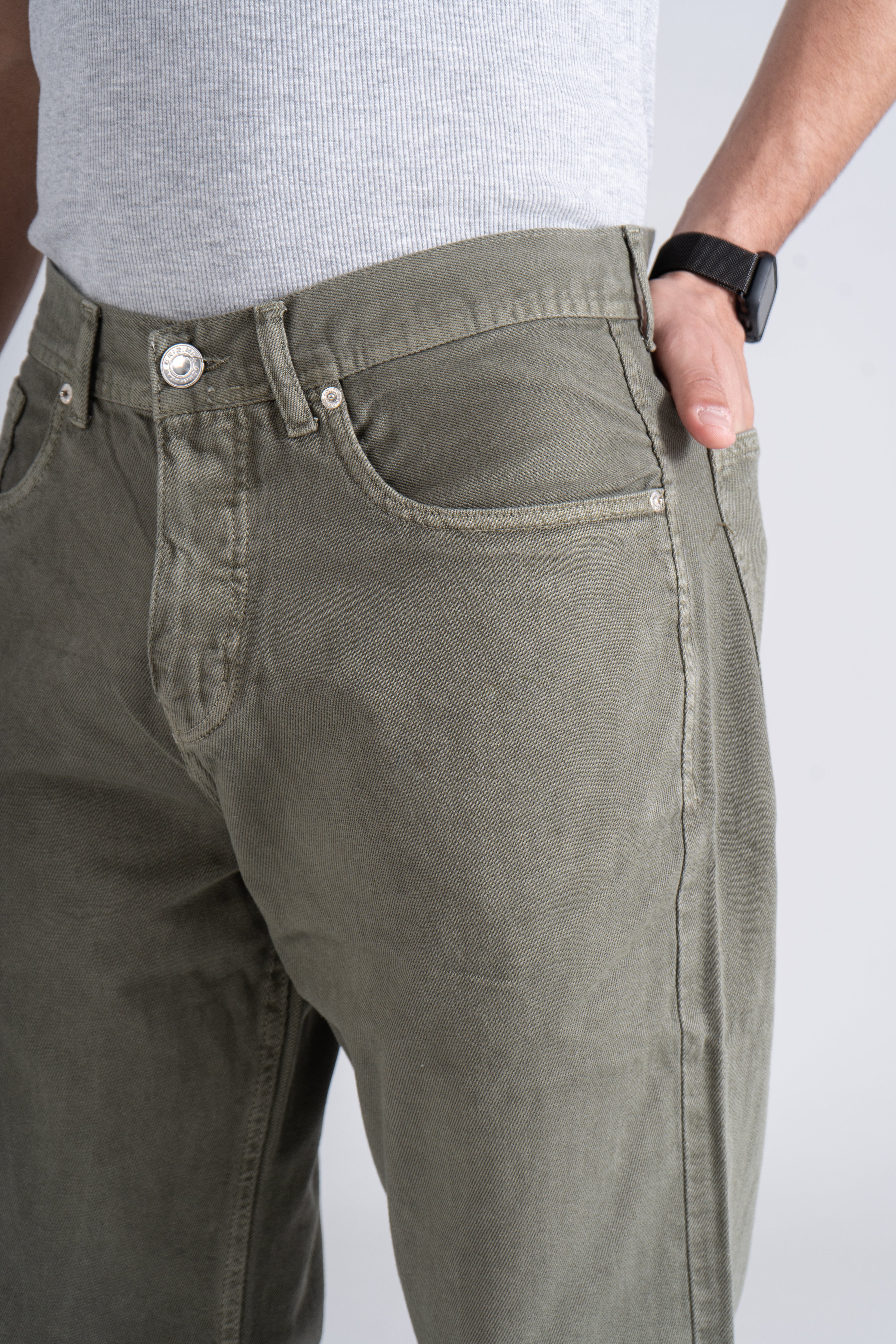 Olive Loose Fit Pant