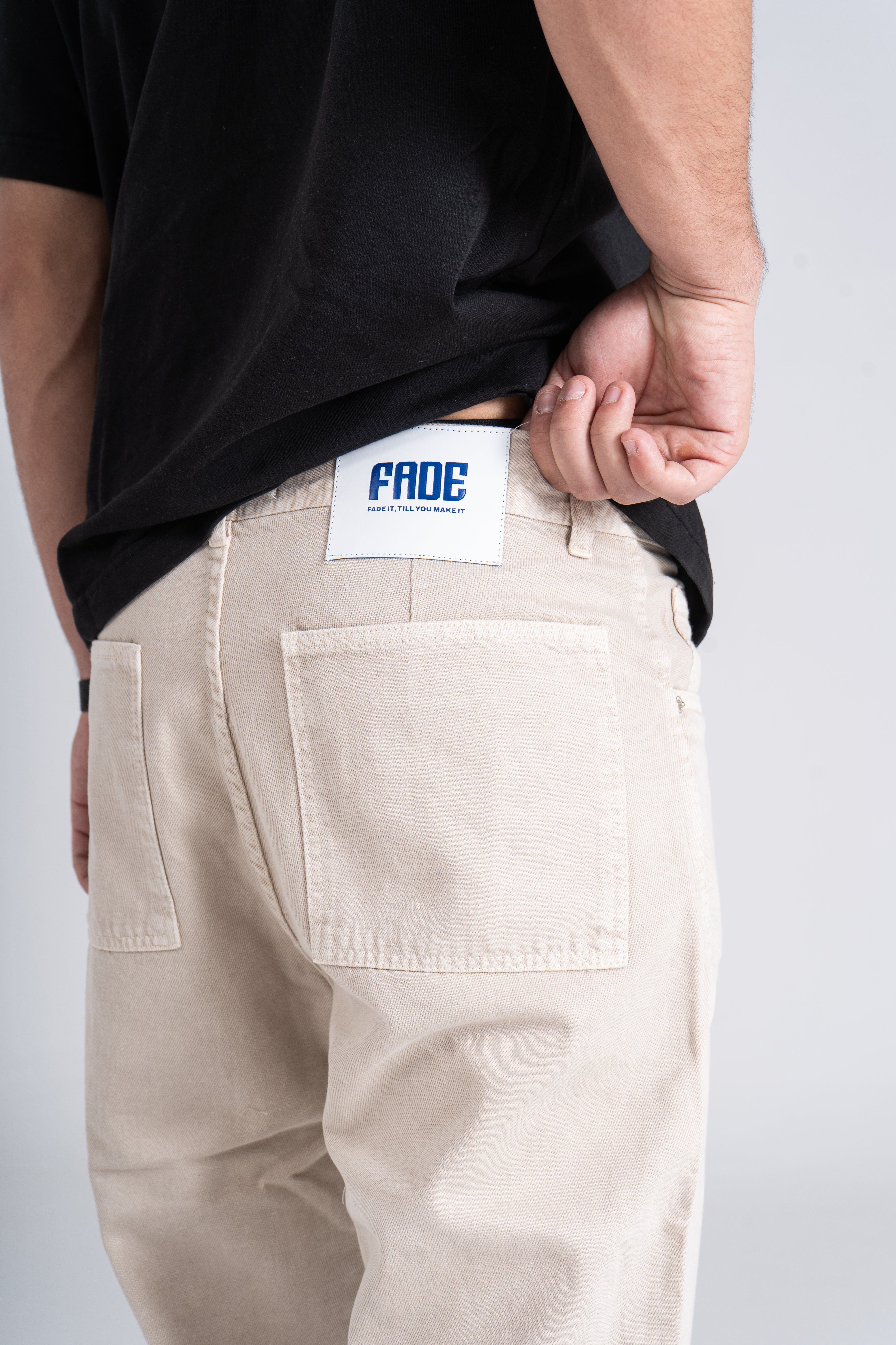 Beige Loose Fit Pant