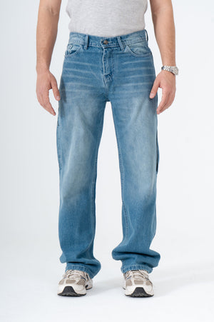 Blue Carpenter Wide Leg Fit Jeans