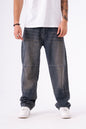 DUSTY BLUE BAGGY DENIM