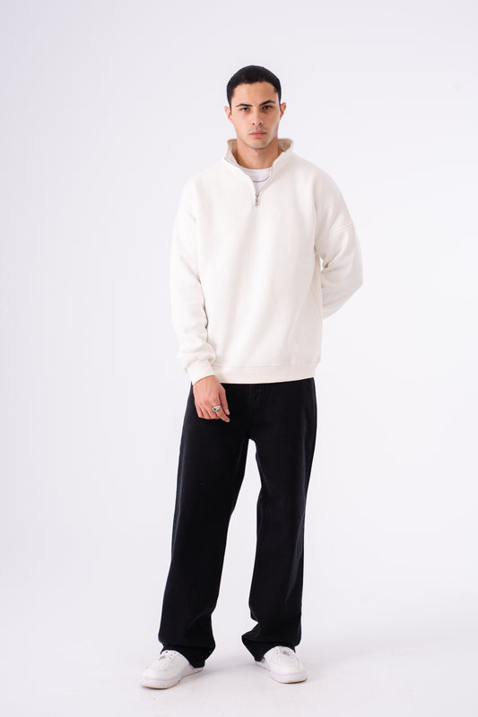 CHARCOAL BLACK BAGGY DENIM