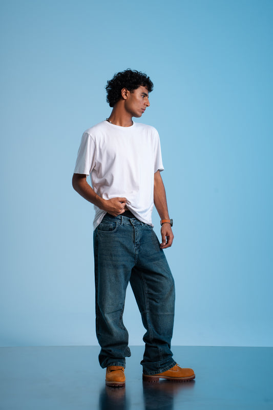VINTAGE BLUE WASH BAGGY