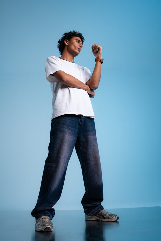 DEEP SPACE BAGGY DENIM