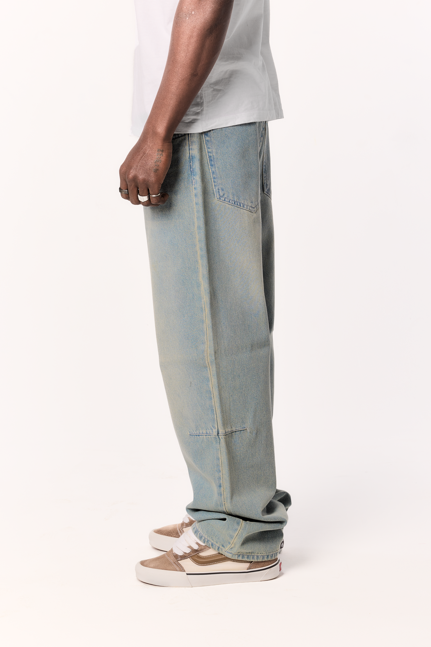 Tinted Blue baggy denim