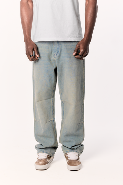 Tinted Blue baggy denim