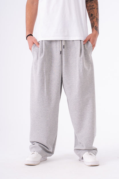 URBAN FLEX Interlock Sweatpants - Light Gray