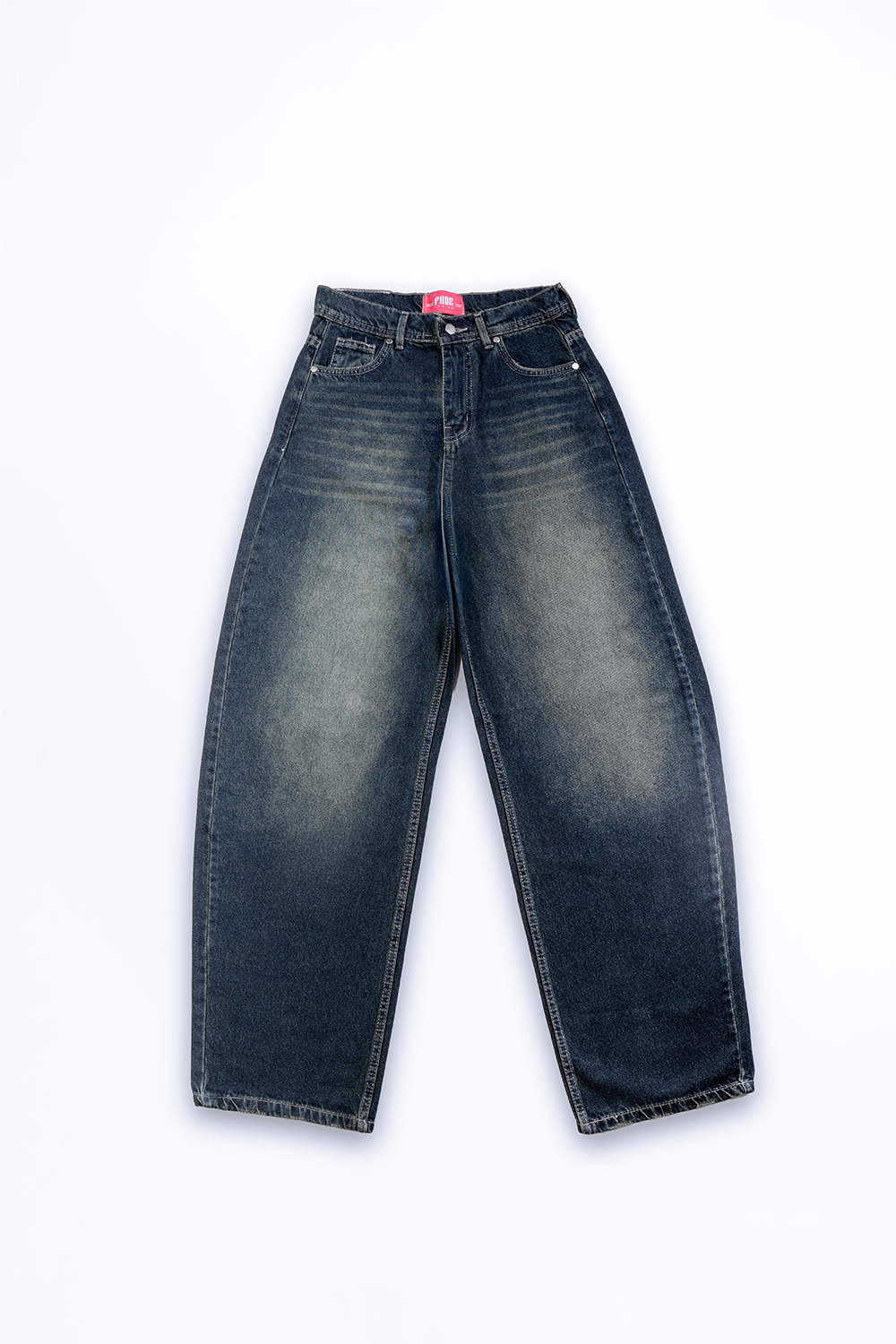 Earthy Matcha Baggy Denim