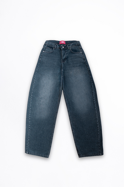 Frosted Blue Baggy Denim