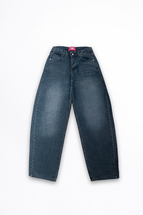 Frosted Blue Baggy Denim