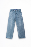 STONEWASHED BLUE BAGGY DENIM